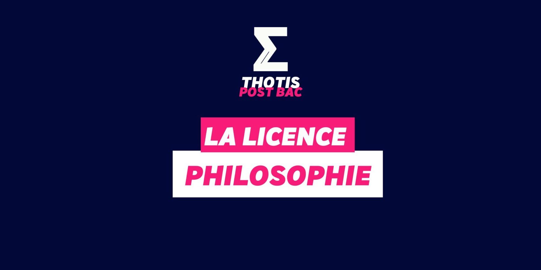 Licence Philosophie