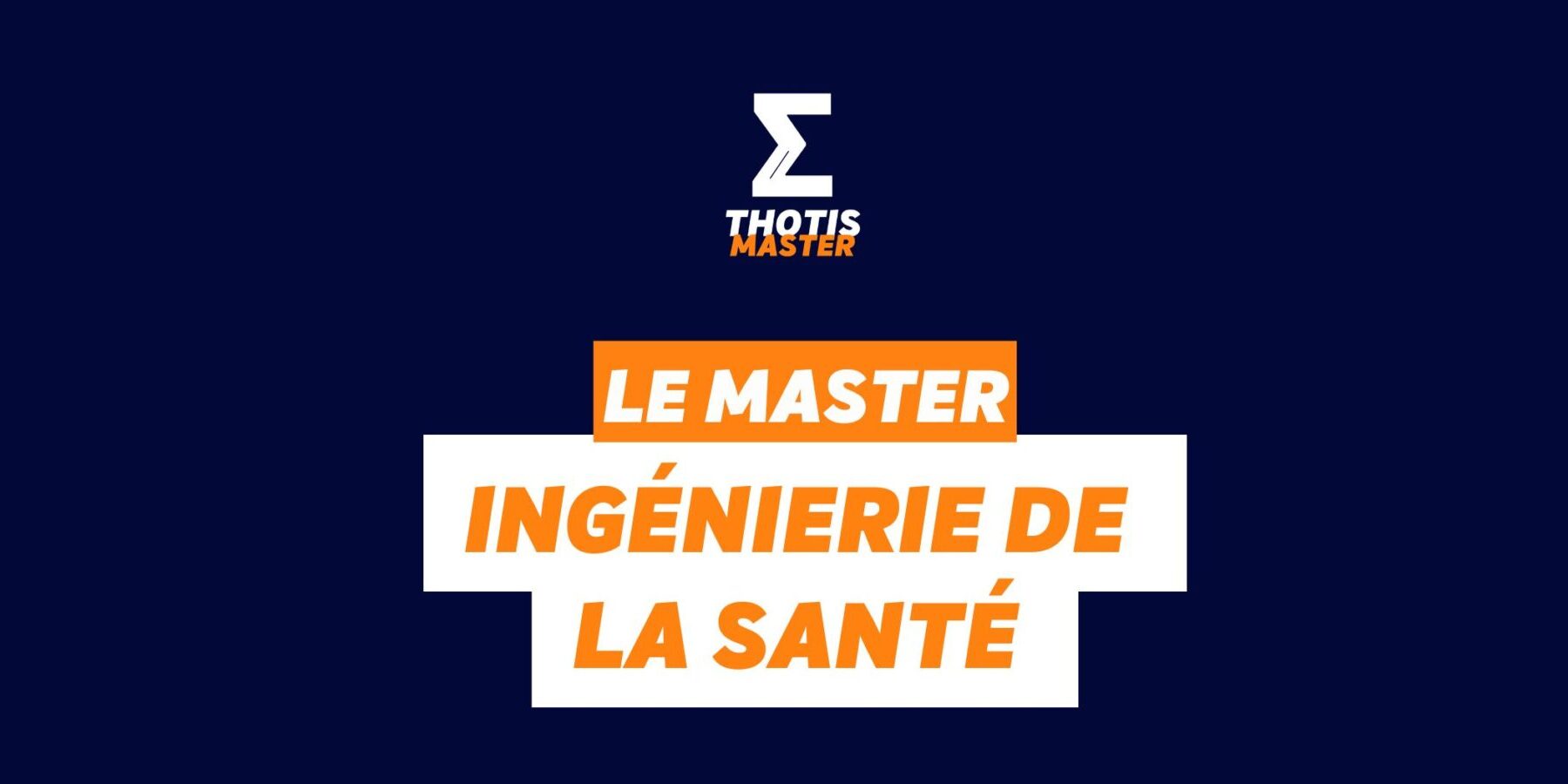 Master Ingénierie de la santé Master Ingénierie de la santé