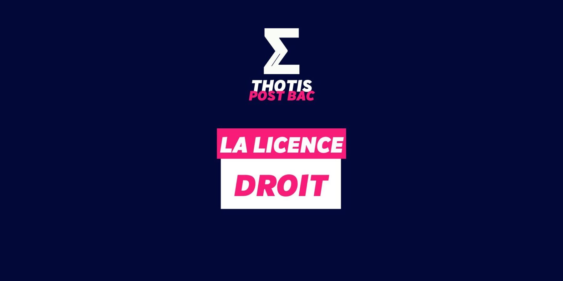 Licence Droit