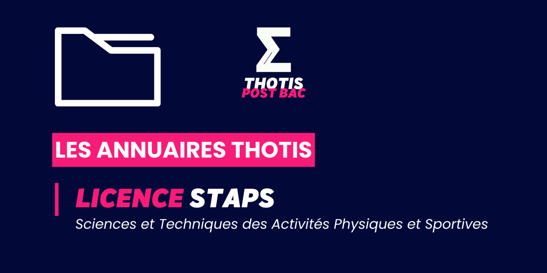 Annuaire Licence Staps