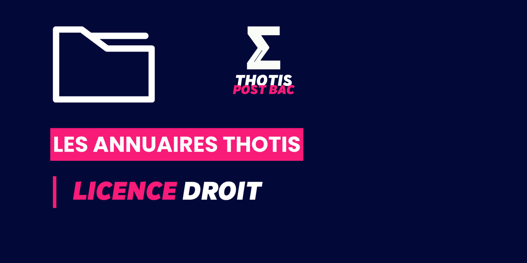 Annuaire Licence de Droit