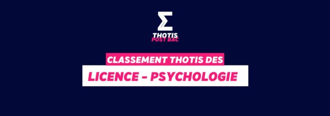 Classement licence Psychologie