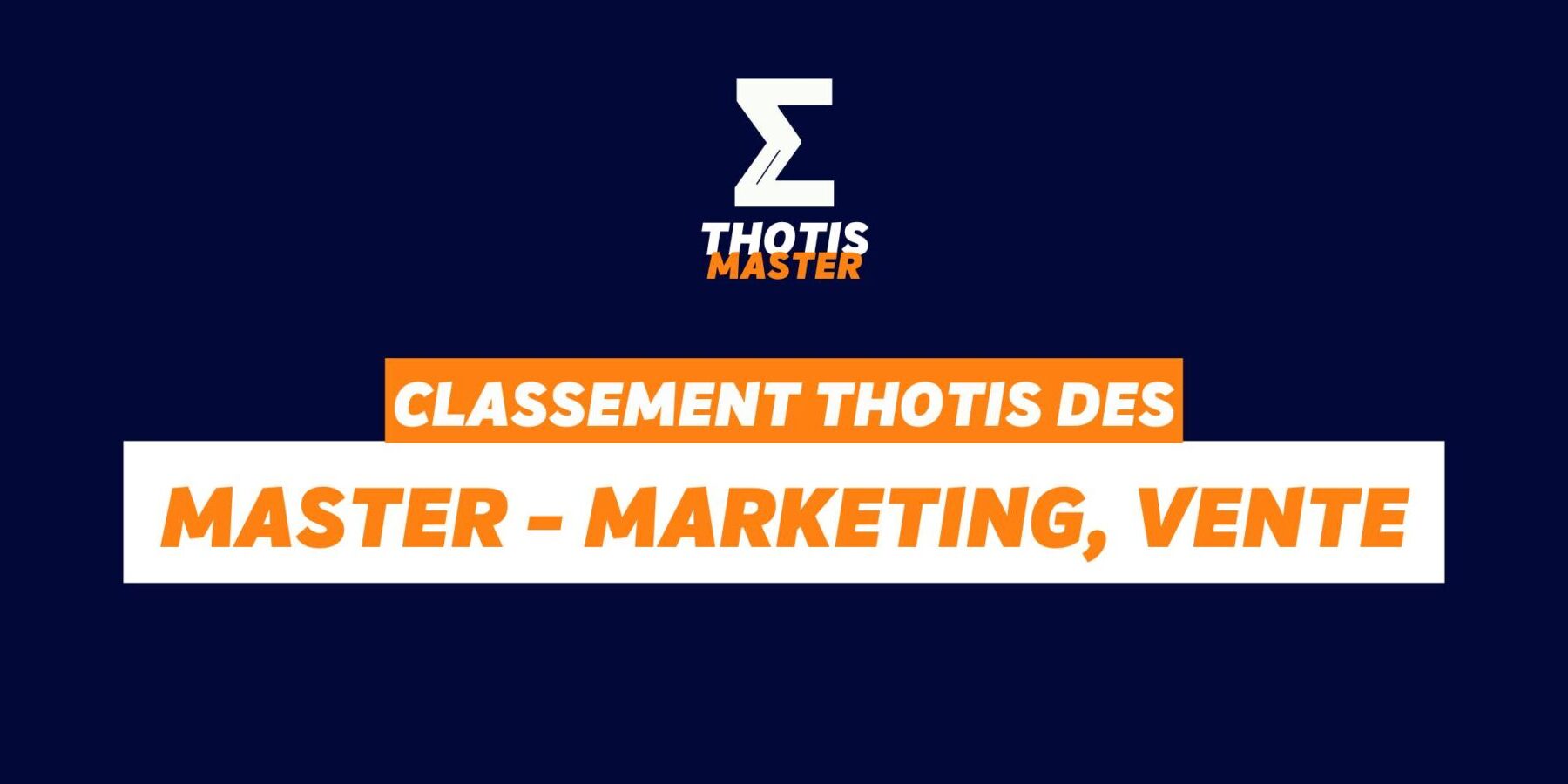 Classement Master – Marketing_Vente