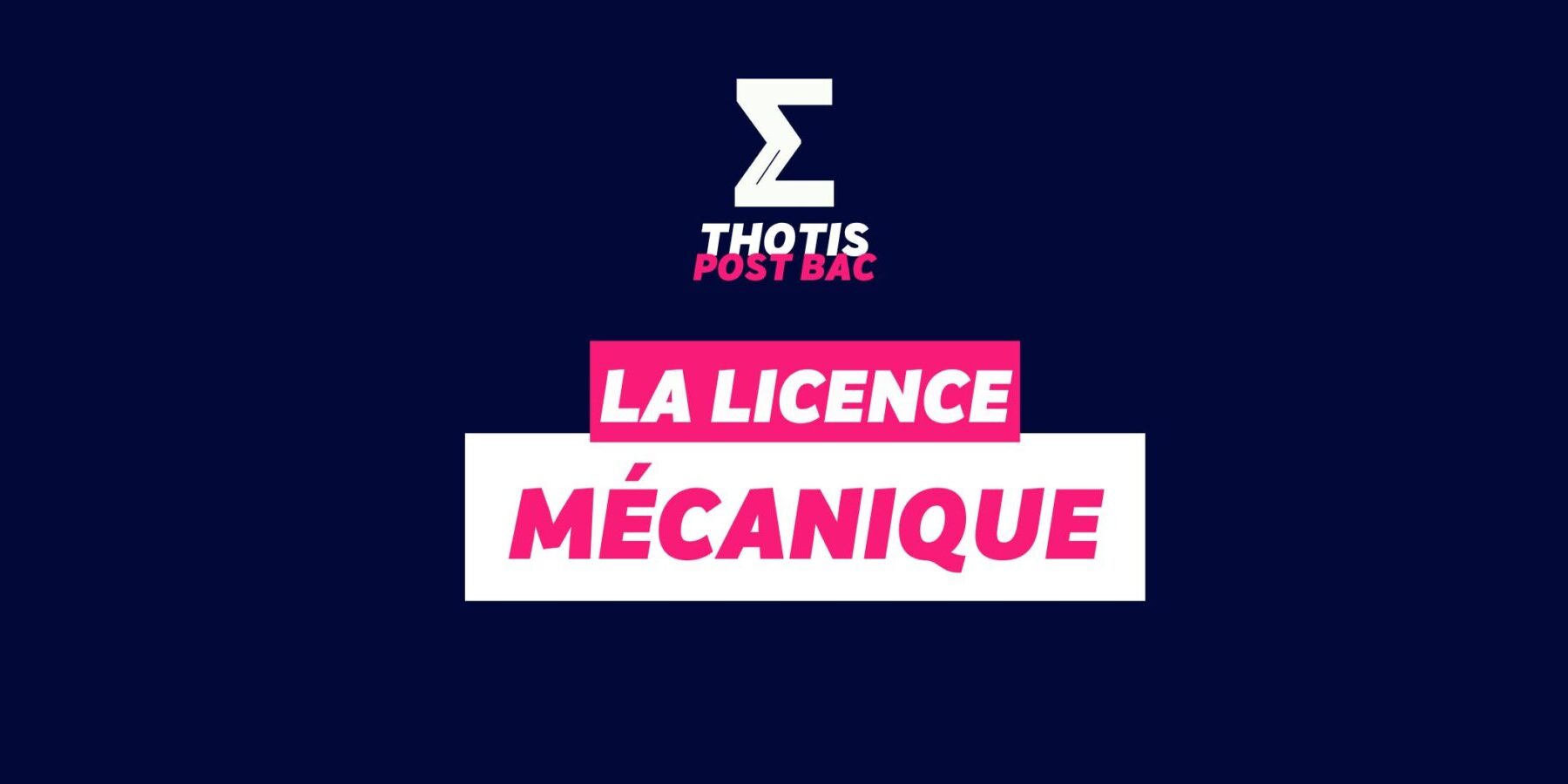 Licence Mécanique