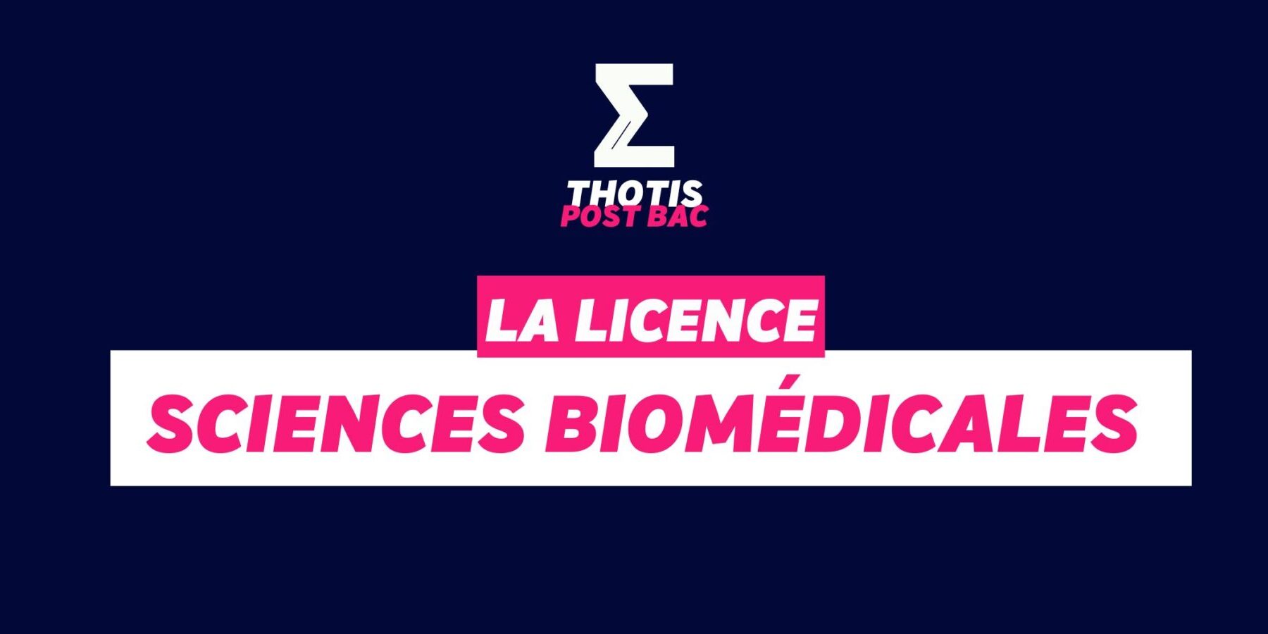 Licence Sciences biomédicales