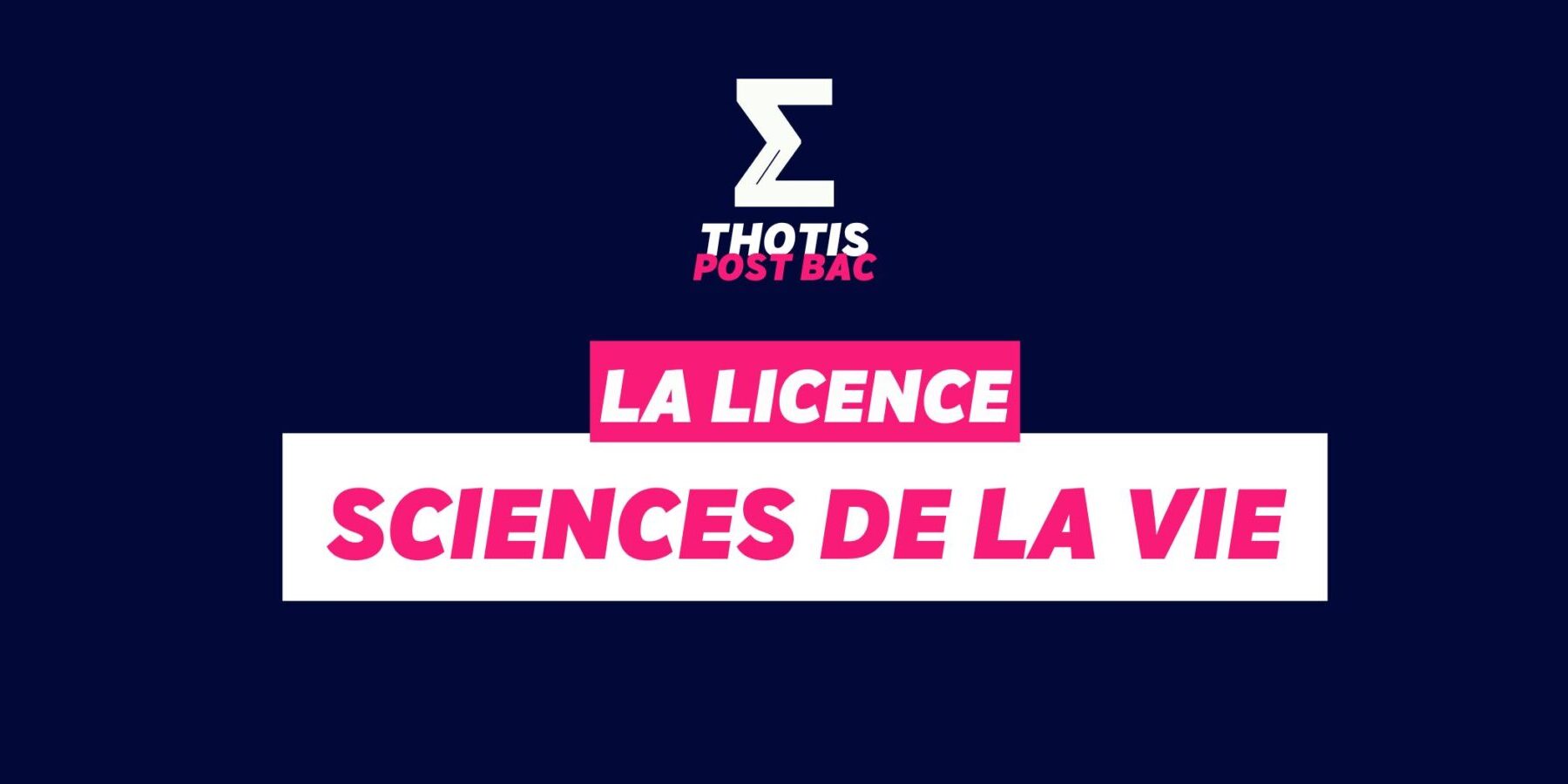 Licence Sciences de la Vie