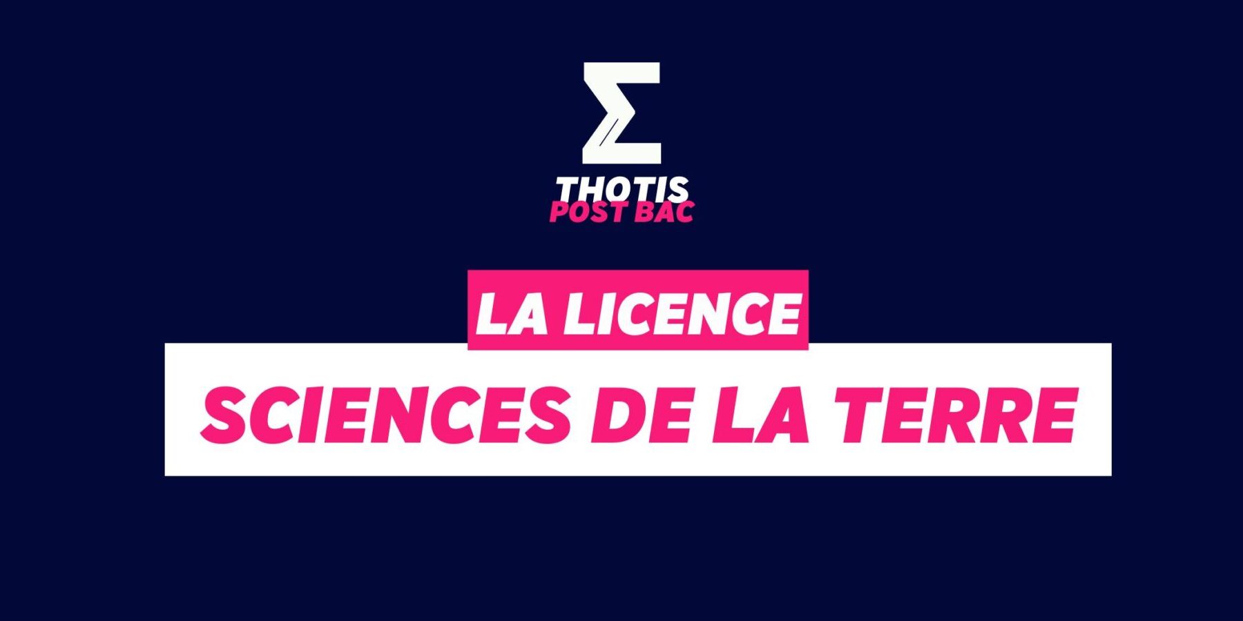Licence Sciences de la Terre