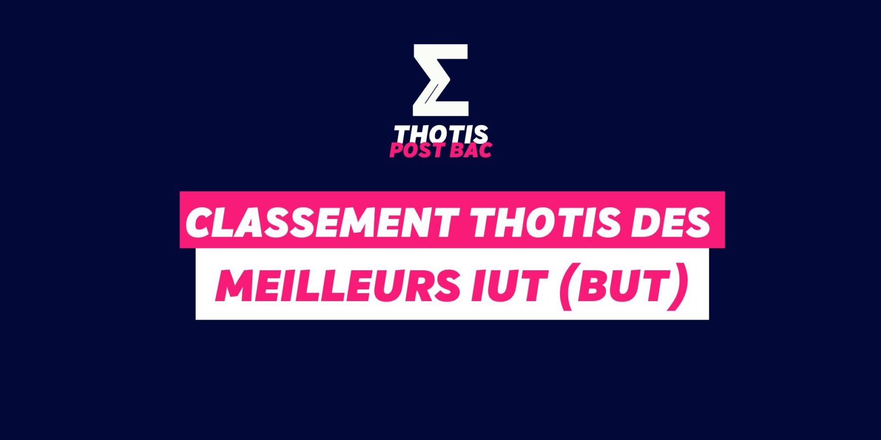 Classement des meilleurs IUT