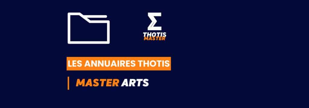 Thotis - Annuaire - Master Arts