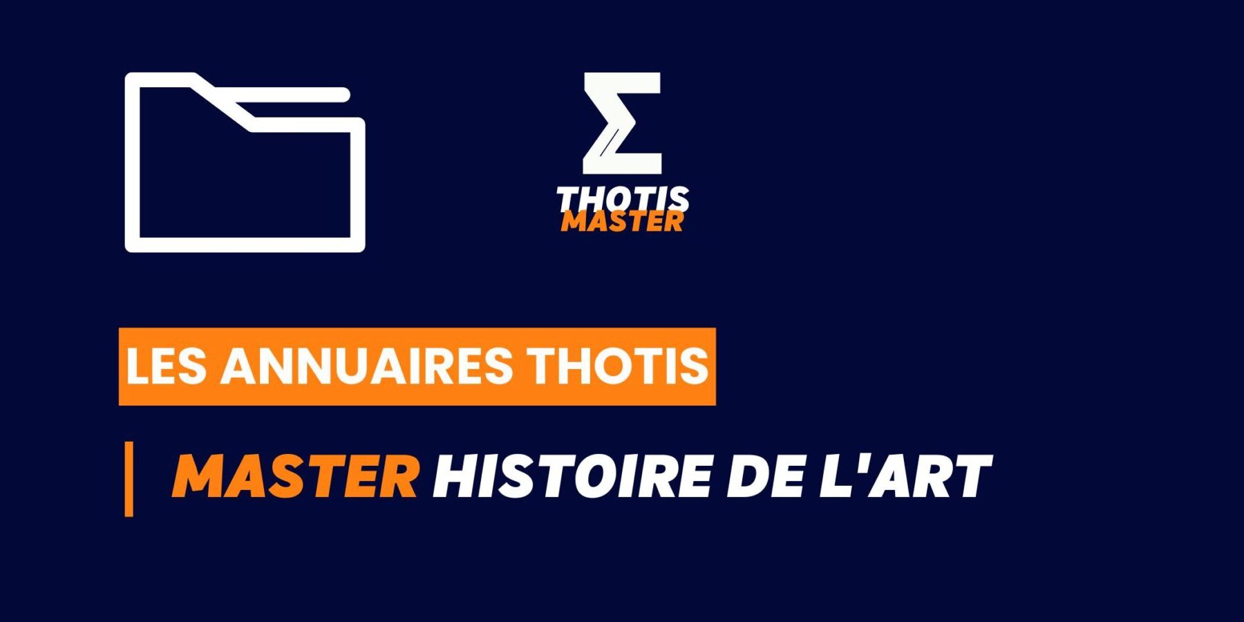 Thotis Annuaire - Master Histoire de l'art