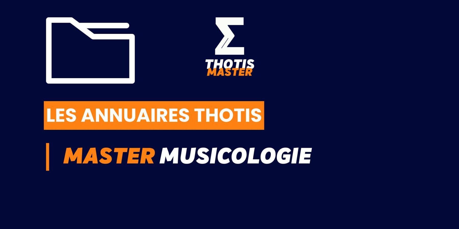 Thotis Annuaire - Master Musicologie