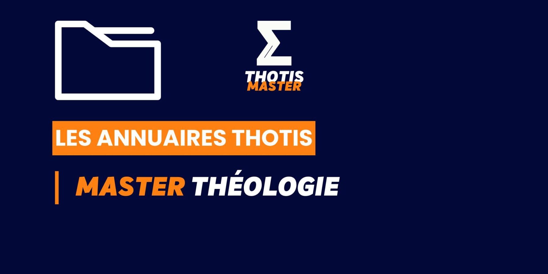 Thotis Annuaire - Master Théologie