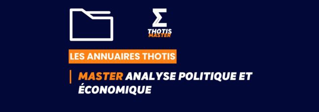 Thotis Annuaire - Master Analyse politique et économique