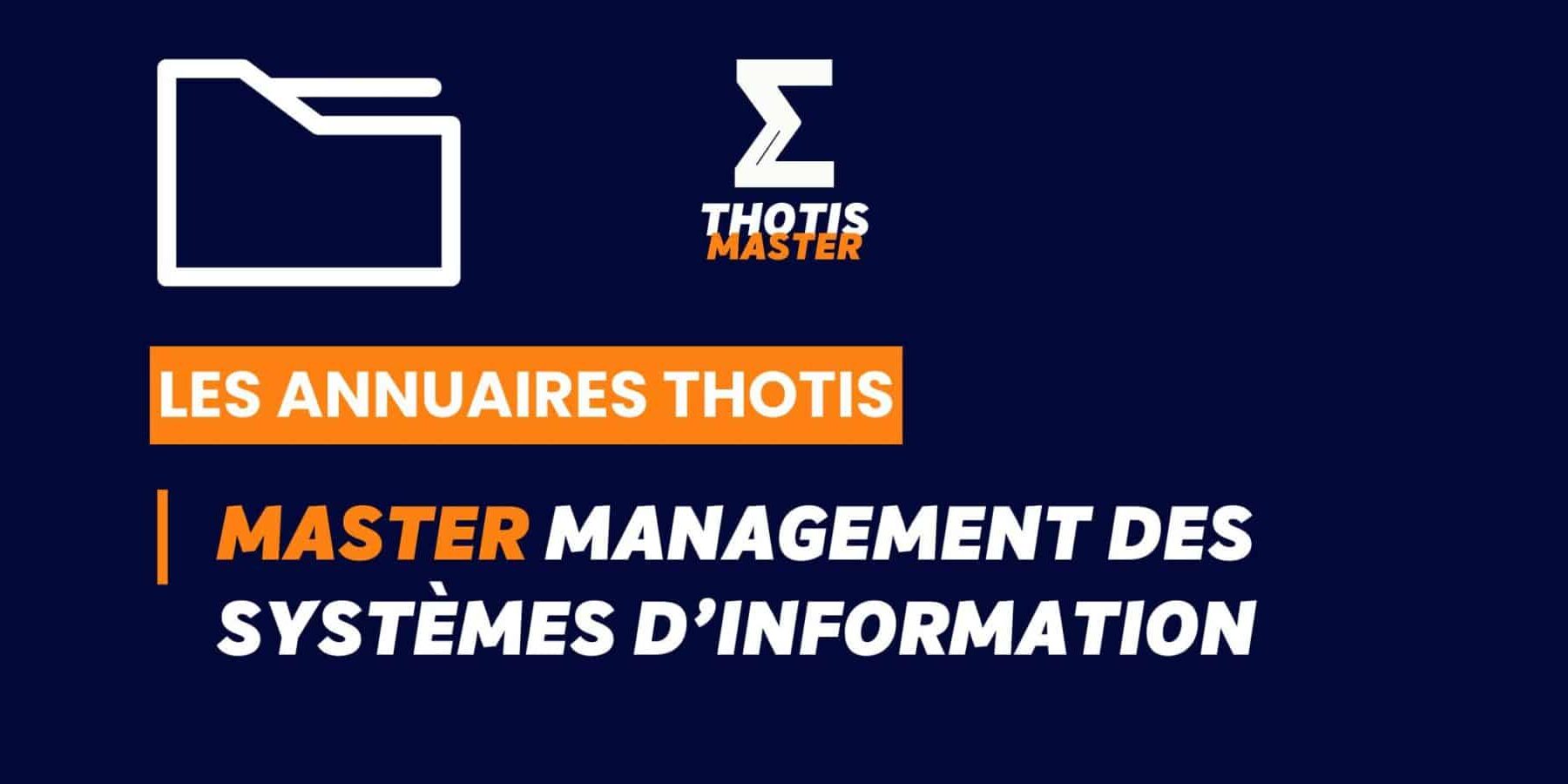 Thotis Annuaire - Master Management des systèmes d'information