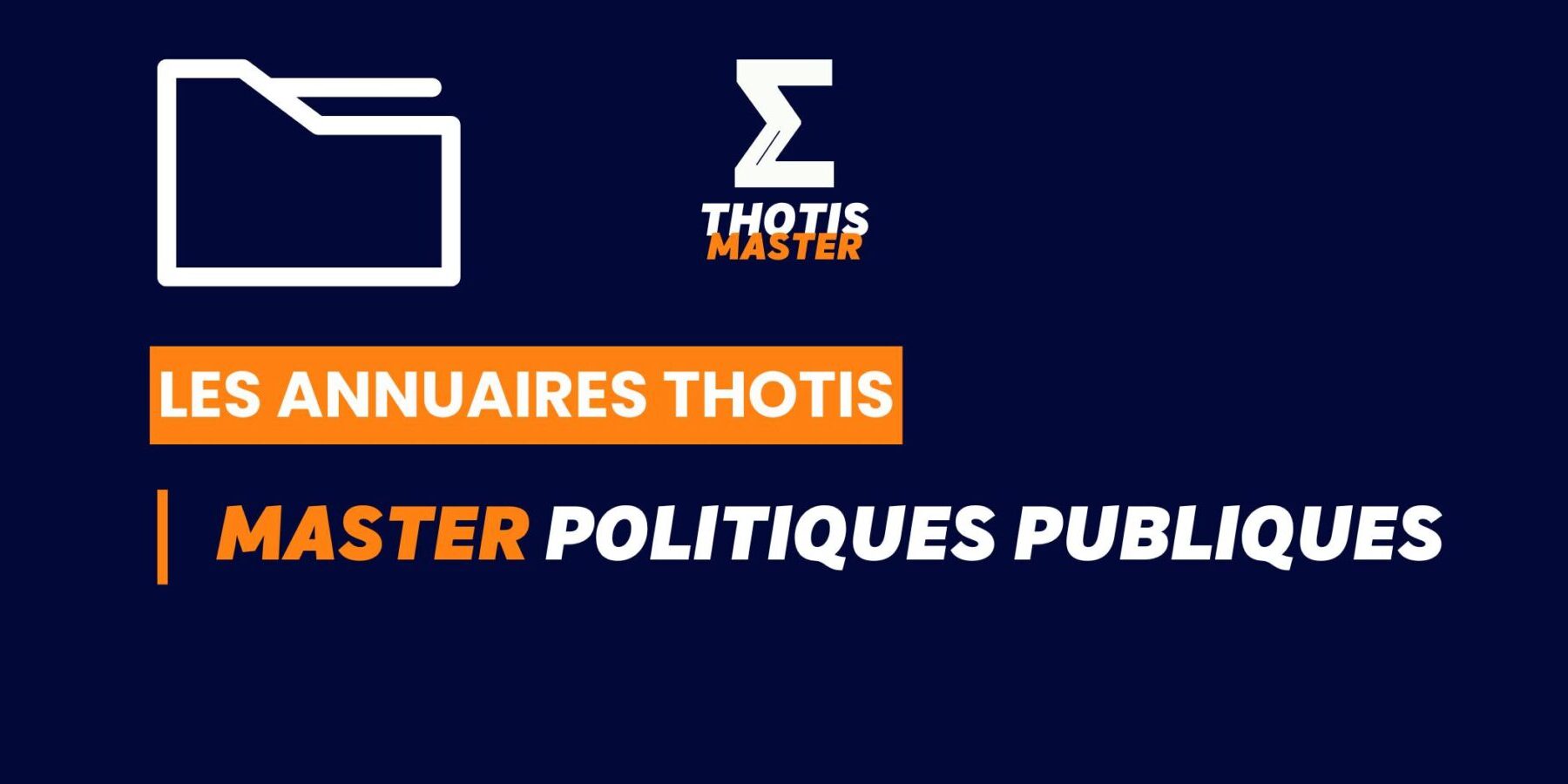 Thotis Annuaire - Master politiques publiques