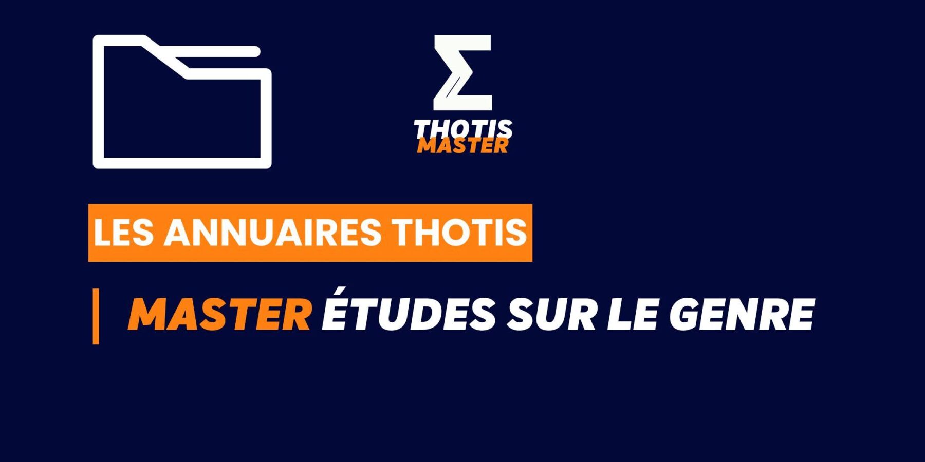 Thotis Annuaire - Master Études sur le genre