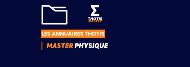 Thotis Annuaire - Master Physique
