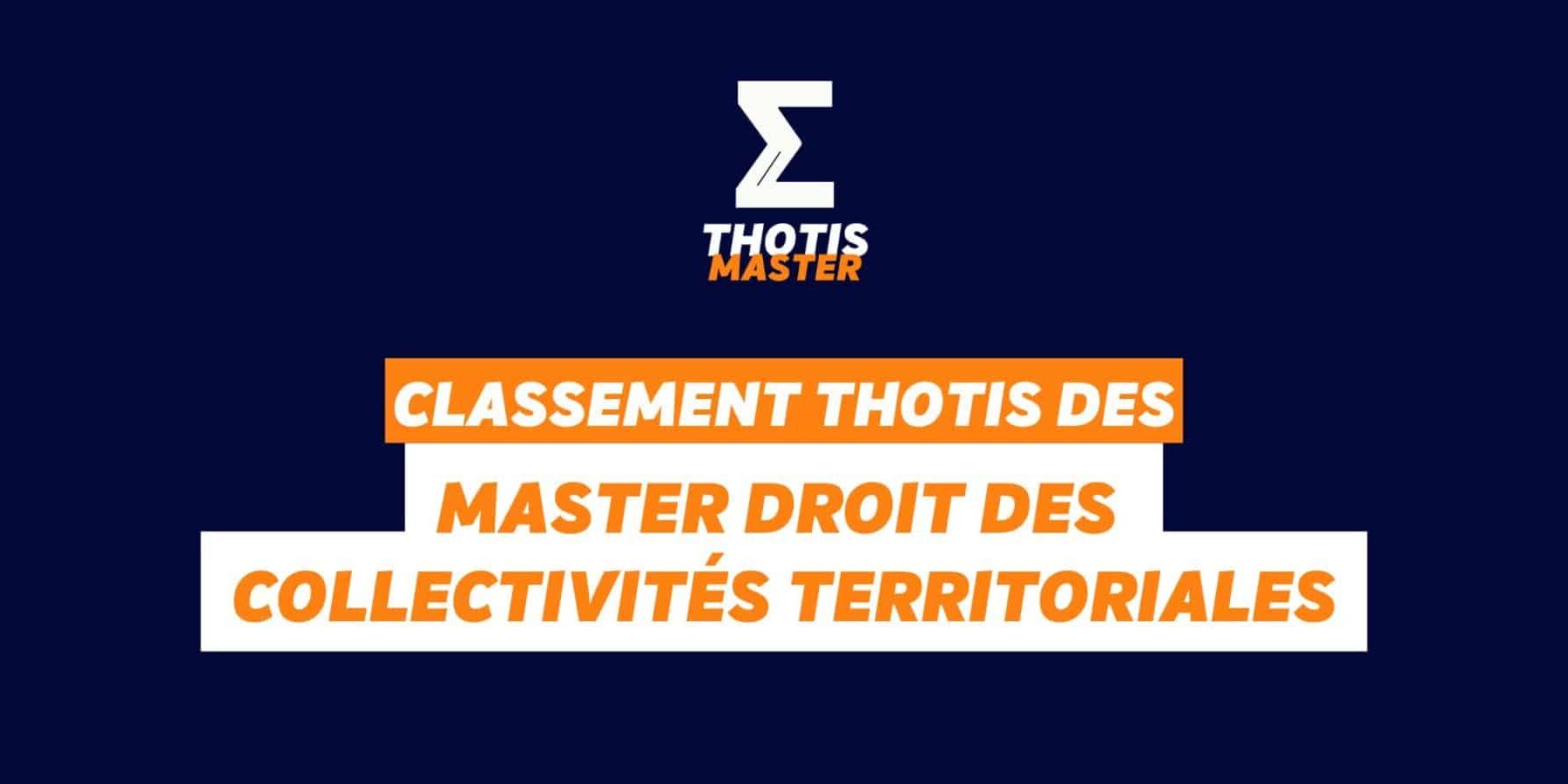 master droit des collectivités territoriales
