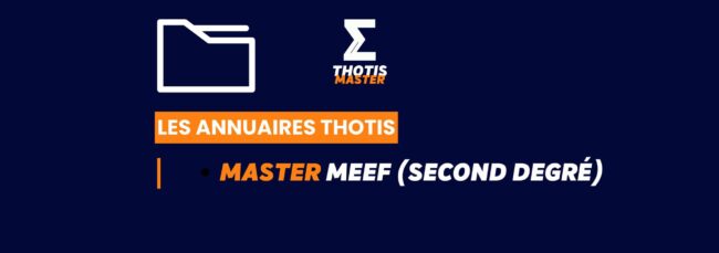 Thotis Annuaire - Master MEEF (Second degré) (1)