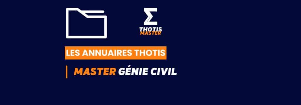 Thotis Annuaire - Master génie civil