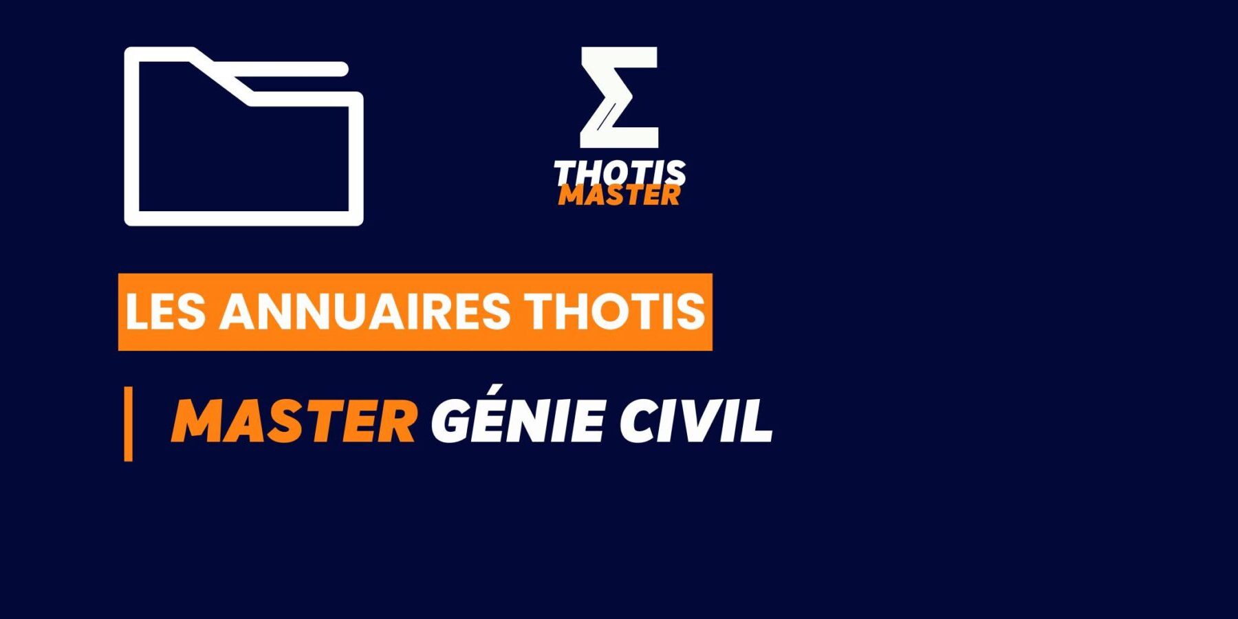 Thotis Annuaire - Master génie civil