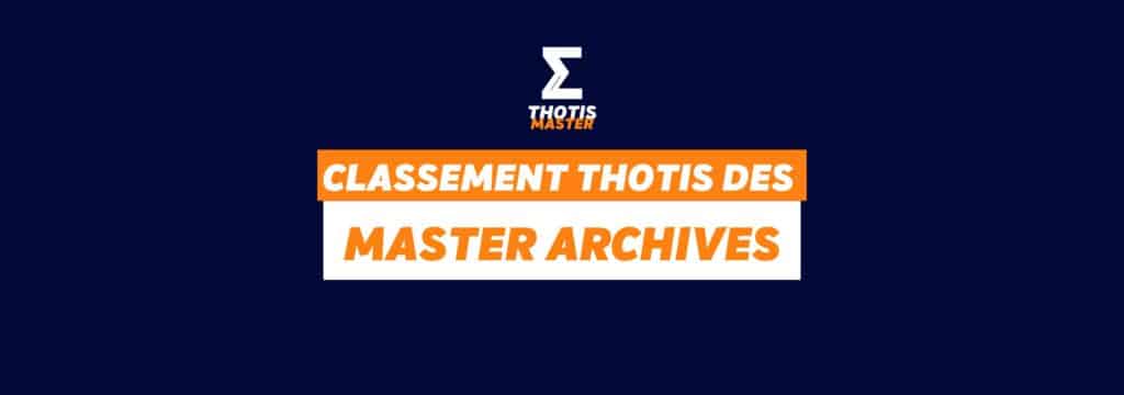 Classement master Archives