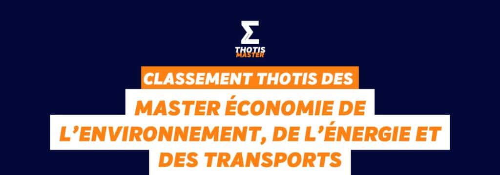 Thotis Annuaire master Économie de l’environnement, de l’énergie et des transports
