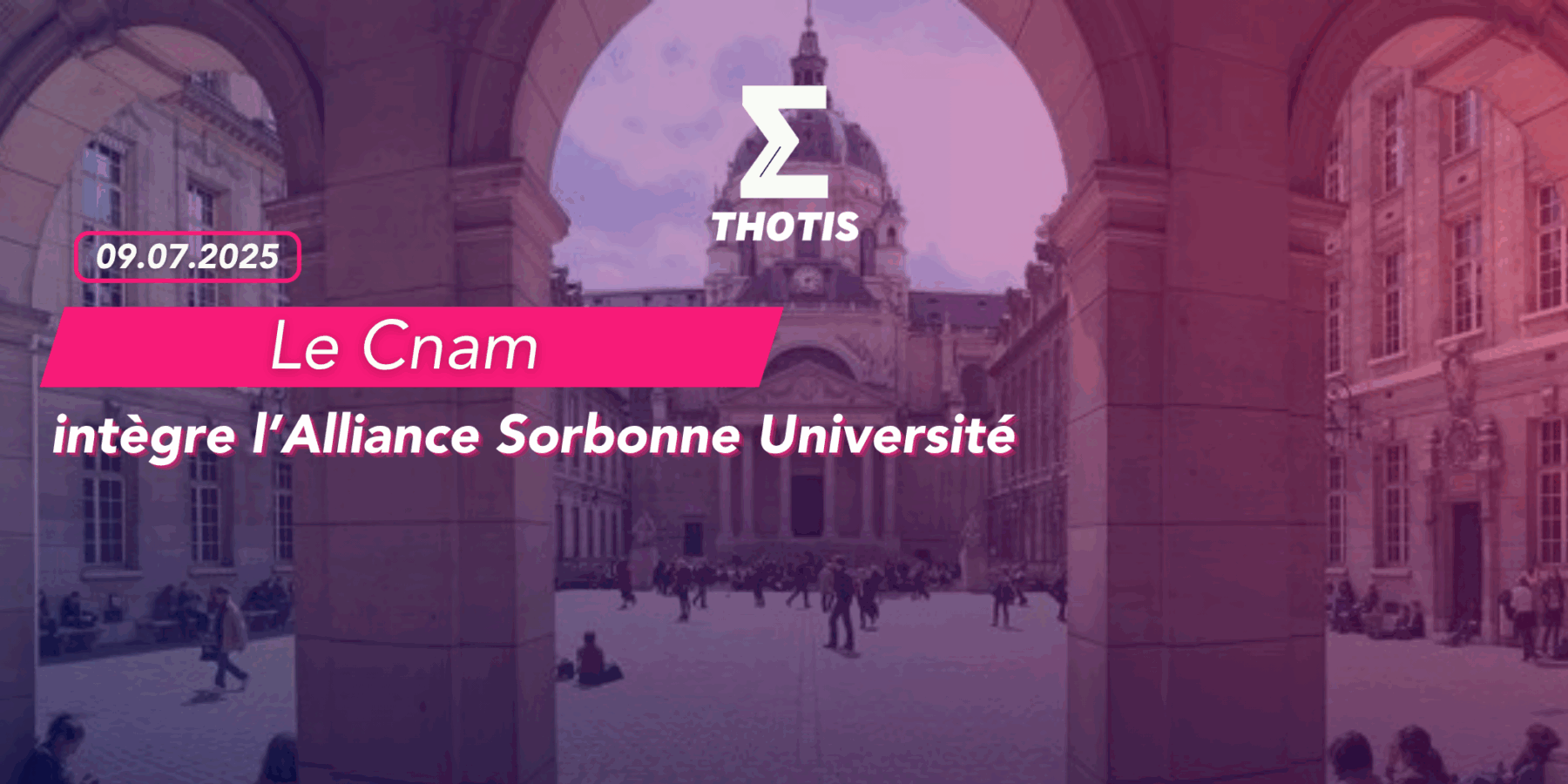 Le Cnam intègre Alliance Sorbonne Université