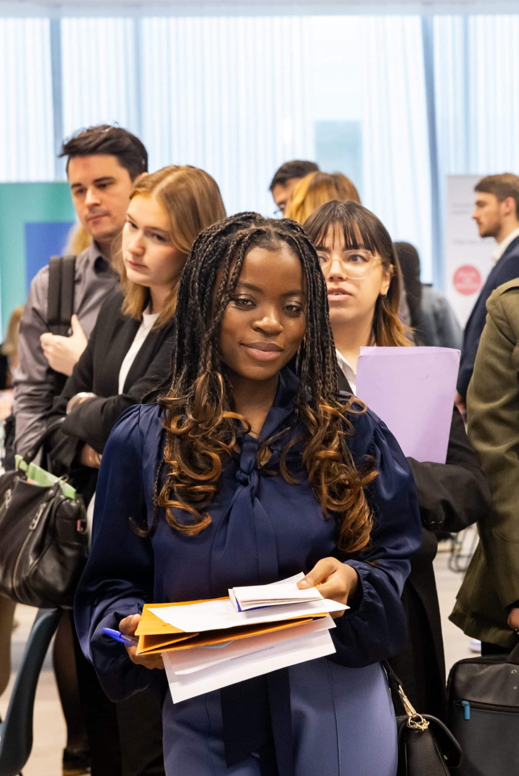 Etudiante au Job Dating d'ESA Assurances