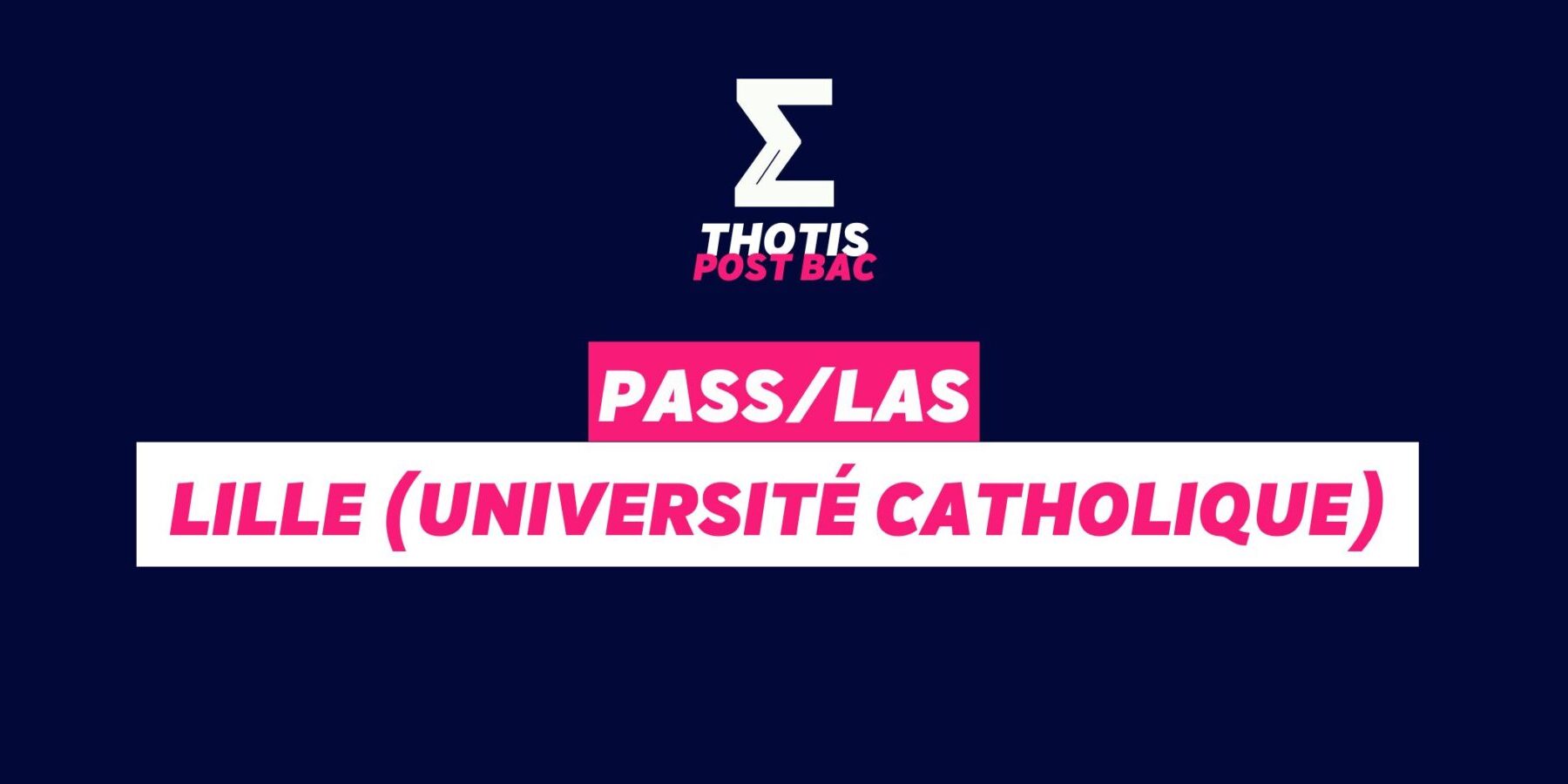 PASS & LAS Catho lille PASS & LAS Catho lille